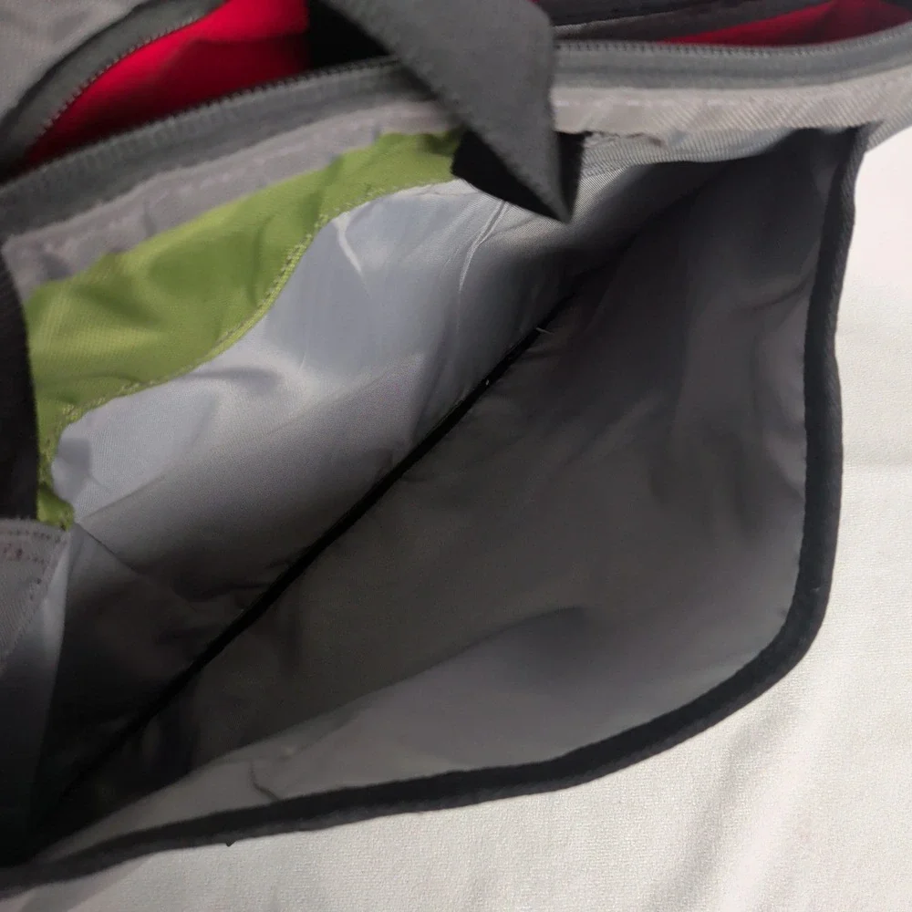 Utility Commuter Messenger Bag Laptop Grey Olive Green Red Quilted Bag Medium